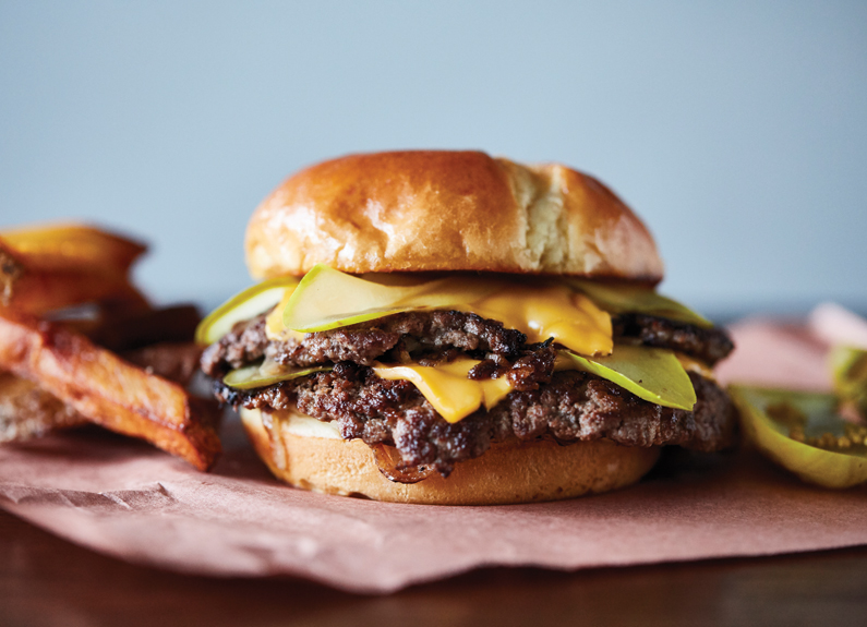 the oklahoma onion burger from frankly on cherokee