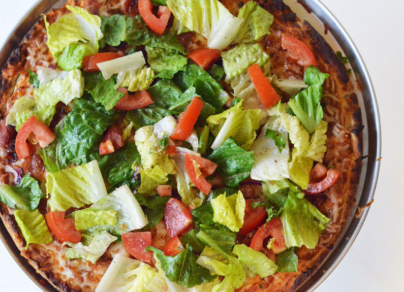 blt pizza from A2 The GFCF Cafe and Restaurant in downtown st. louis