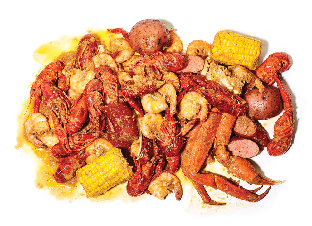 the angry combo--a seafood boil at mad crab