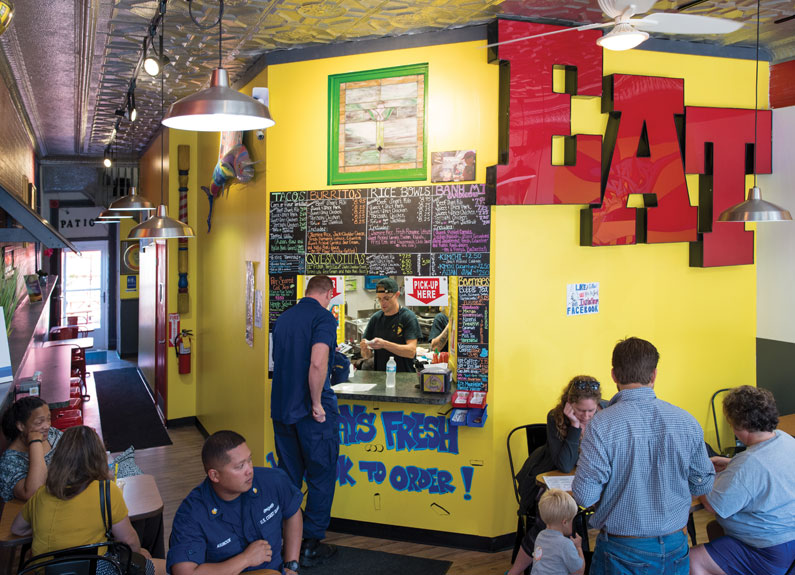 kalbi taco shack also has bahn mis, burritos and rice bowls on the menu