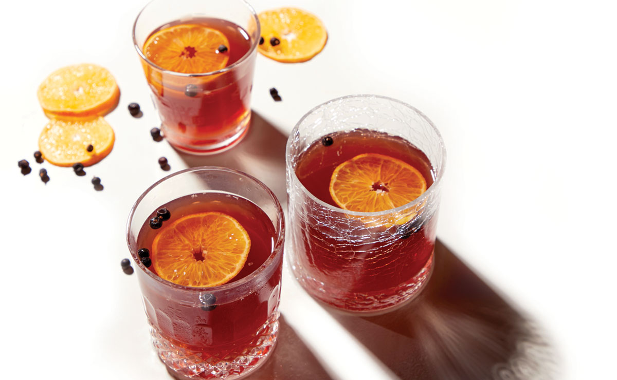 Mulled Sloe Gin Cocktail 