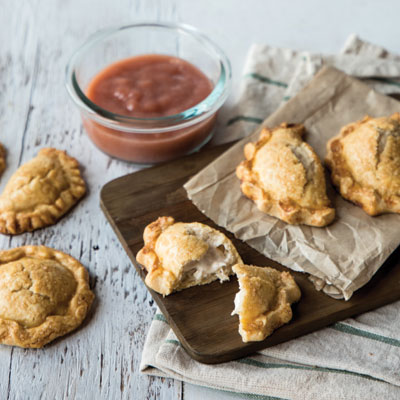 Rhubarb and Goat Cheese Hand Pies