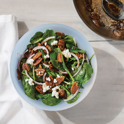 Spinach Salad with Brown Butter Vinaigrette