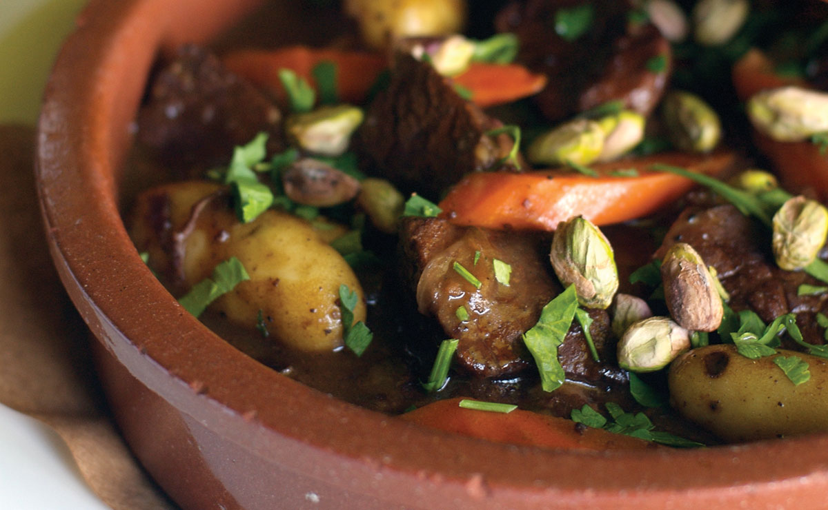 braised beef and honey tajine