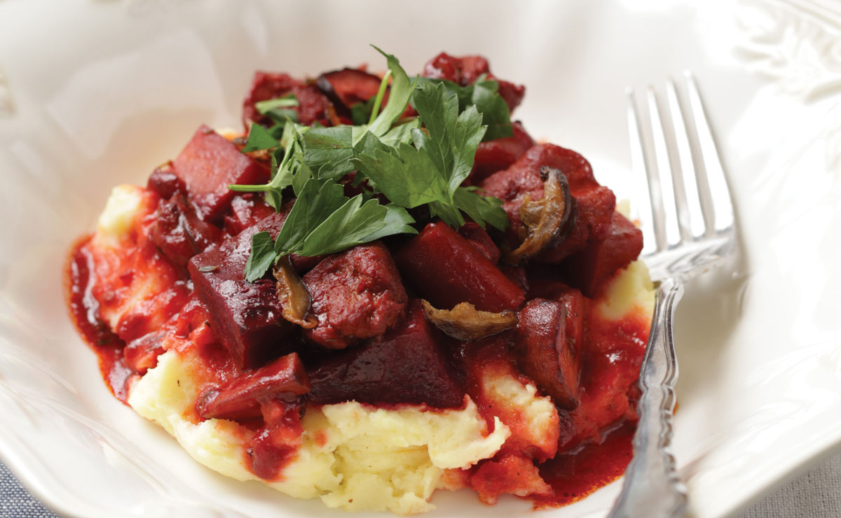 Vegetarian Bourguignon, recipe, 