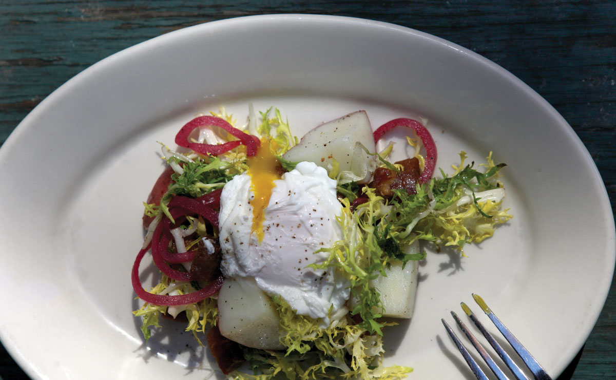 Schlafly Tap Room's Poached egg salad