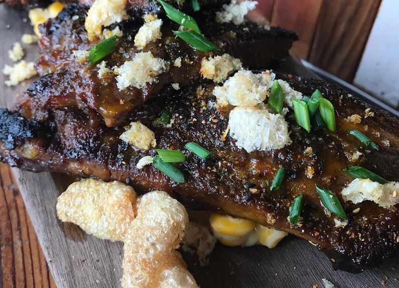 pork spare ribs at juniper