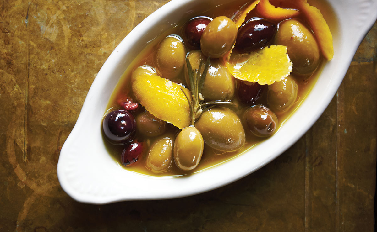 marinated olives from brasserie by niche