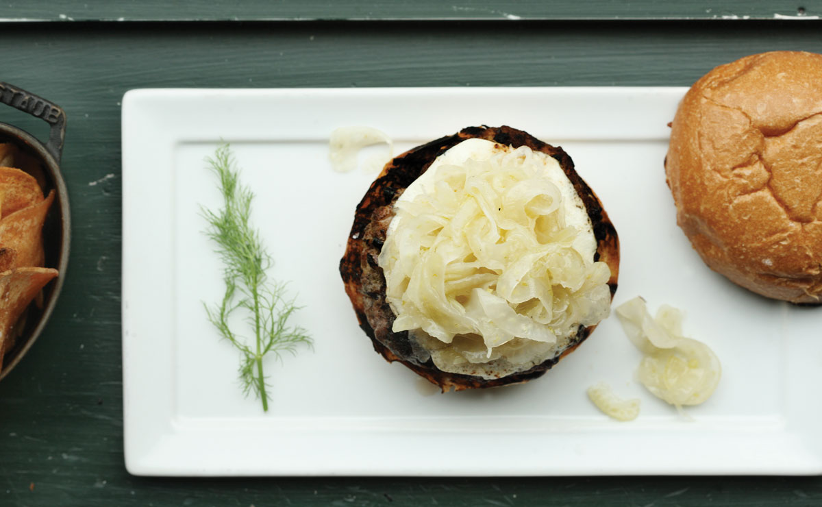 The Scottish Arms’ Lamb Burger with Fennel Jam