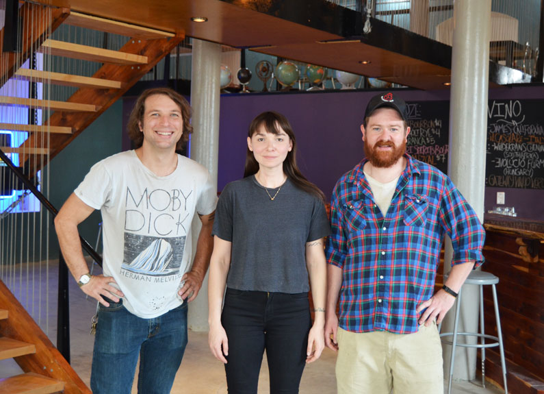 Earthbound Beer co-owners and brewers Stuart Keating, Rebecca Schranz and Jeff Siddons