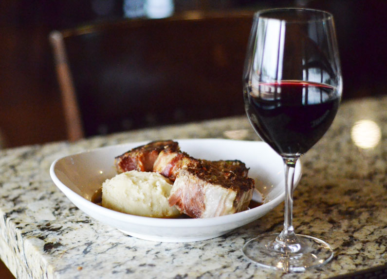 pancetta-wrapped bison meatloaf at edgewild bistro & tap in creve coeur