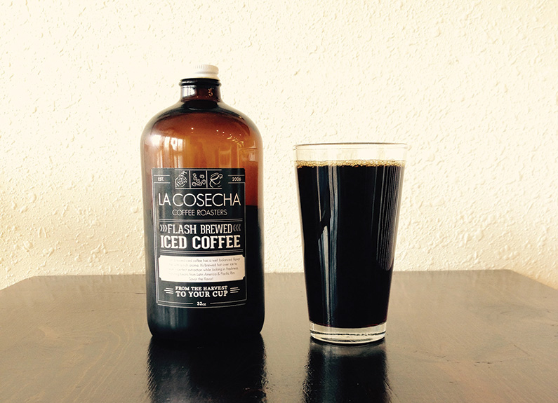 flash brew from La Cosecha Coffee Roasters