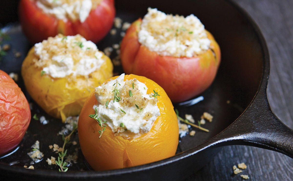 Goat Cheese-Stuffed Roasted Tomatoes