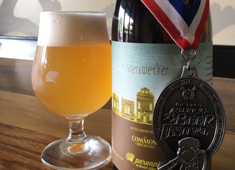 Perennial Artisan Ales Meriwether took silver for classic saison