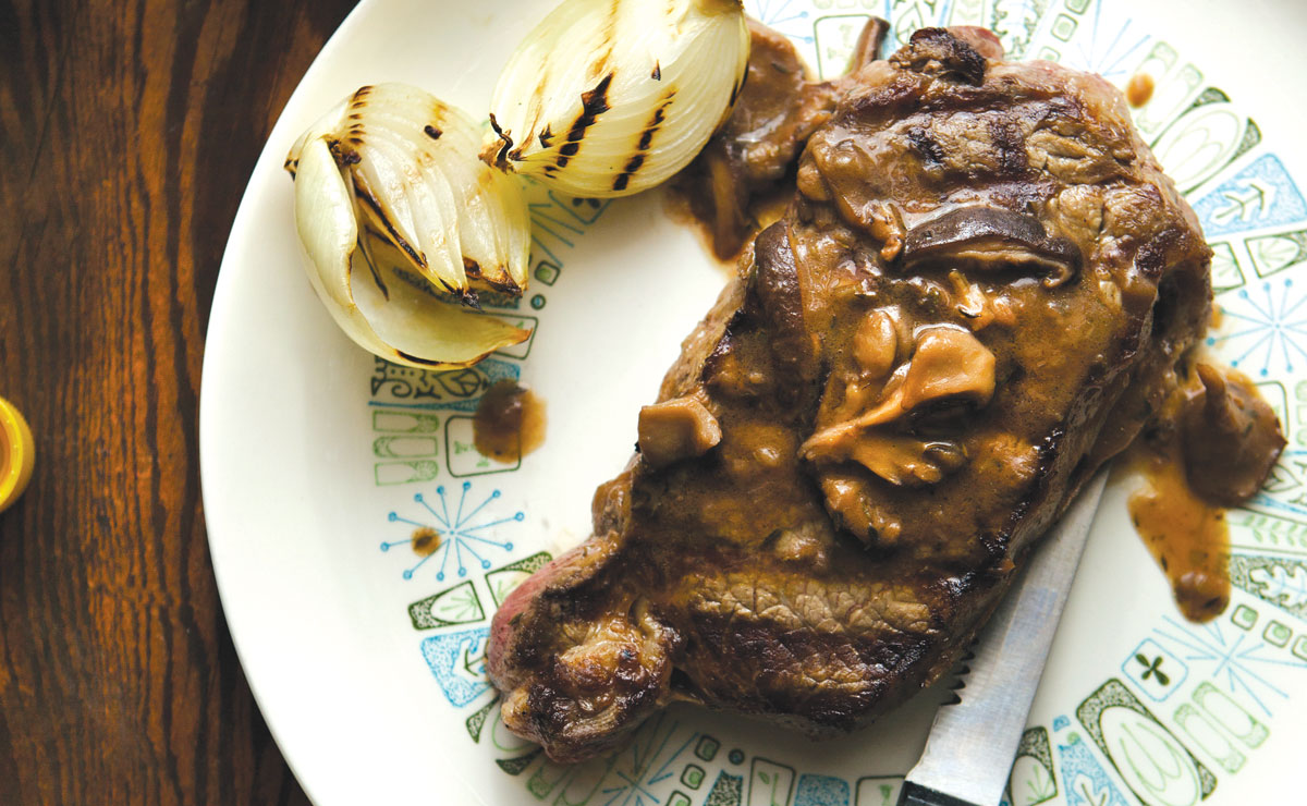 Mushroom-Angostura Steak Sauce 