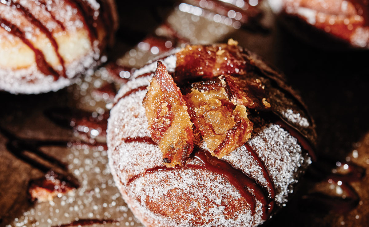 Bourbon and Bacon Doughnuts