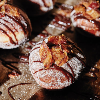 Bourbon and Bacon Doughnuts