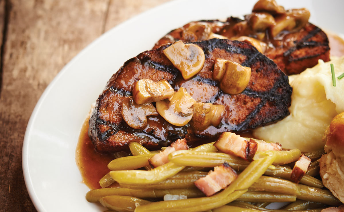 Annie Gunn's Meatloaf with Mushroom Sauce