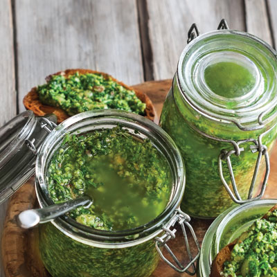 Green Garlic Harissa