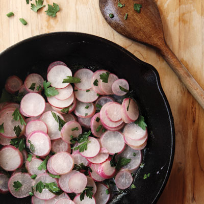 Pan Sautéed Radishes