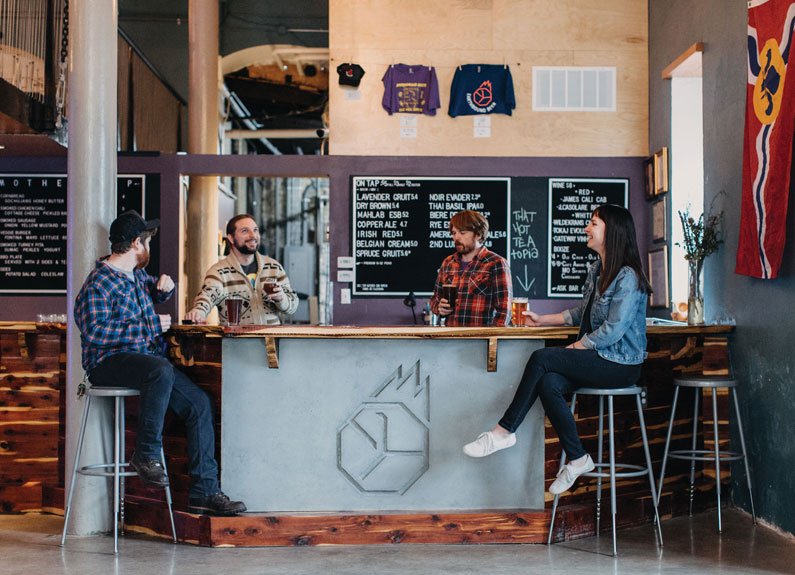 earthbound beer owners inside the st. louis brewery