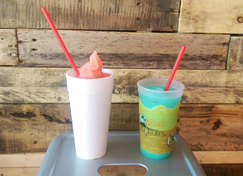 slushies from tropical liqueurs in soulard