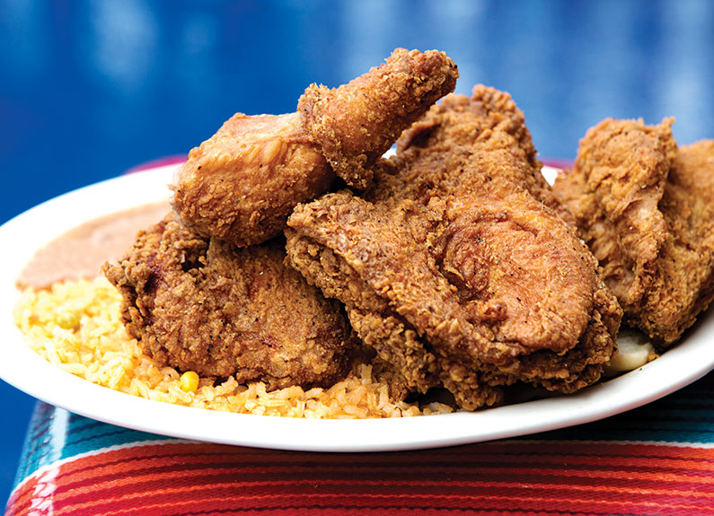 habanero fried chicken at Amigo Joe's in st. louis