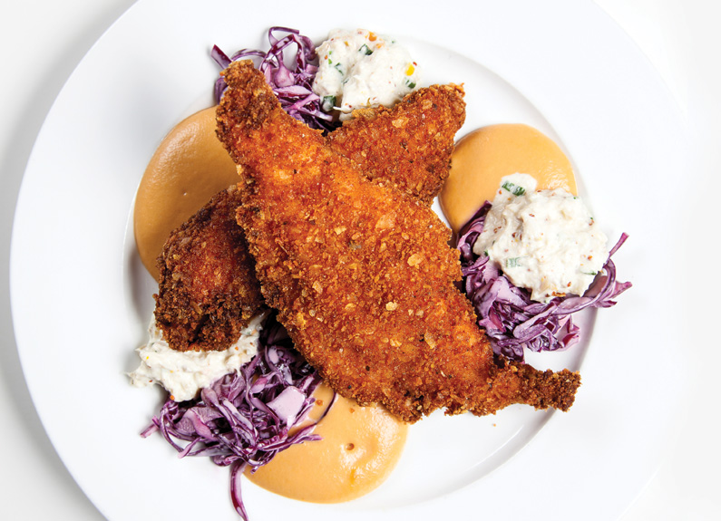 Zapp’s crusted catfish at Juniper in the central west end