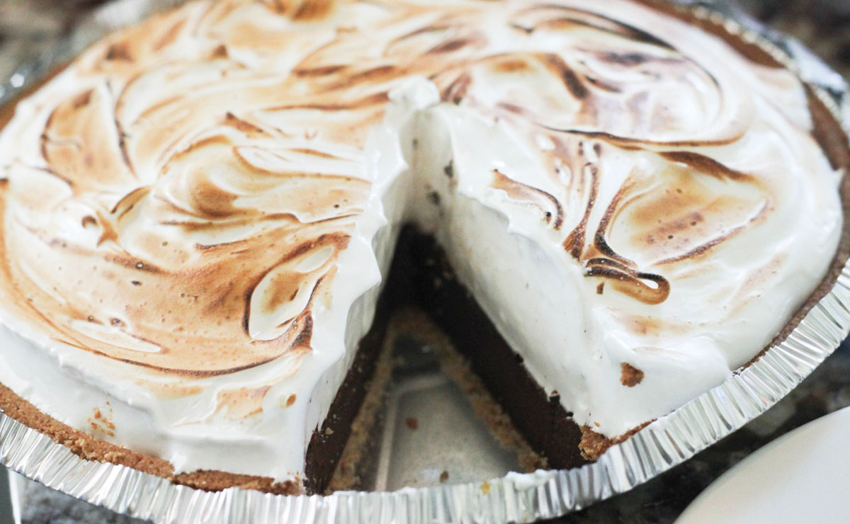 S’more Pie with Marshmallow Meringue recipe