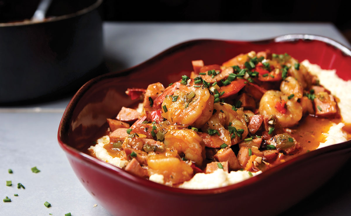 shrimp and creamy grits