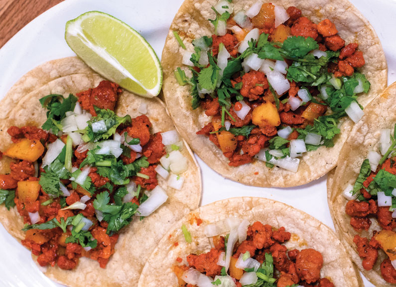 al pastor tacos from La Tejana Taqueria in bridgeton