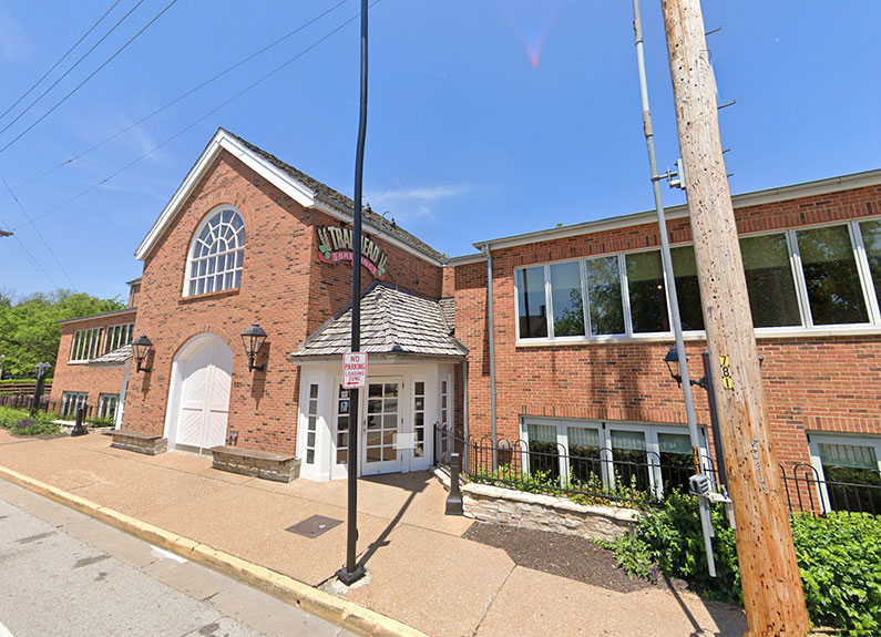 a brick building on a sunny day