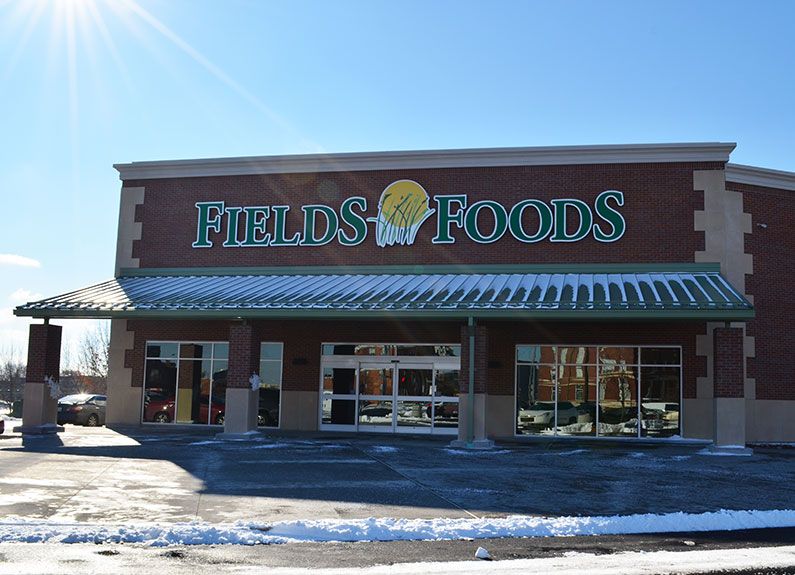 the exterior of a grocery store