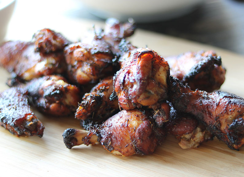 smoked chicken wings