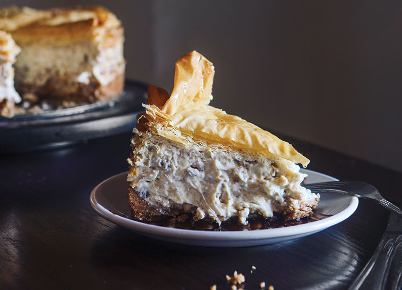 baklava cheesecake from The Greek Kitchen in st. louis