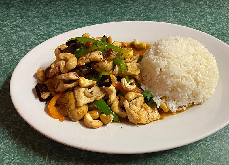 pad med ma muang or stir fried cashew from sunisa chesterfield