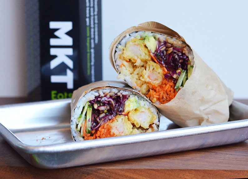 krilla krunch burrito from blk mkt eats