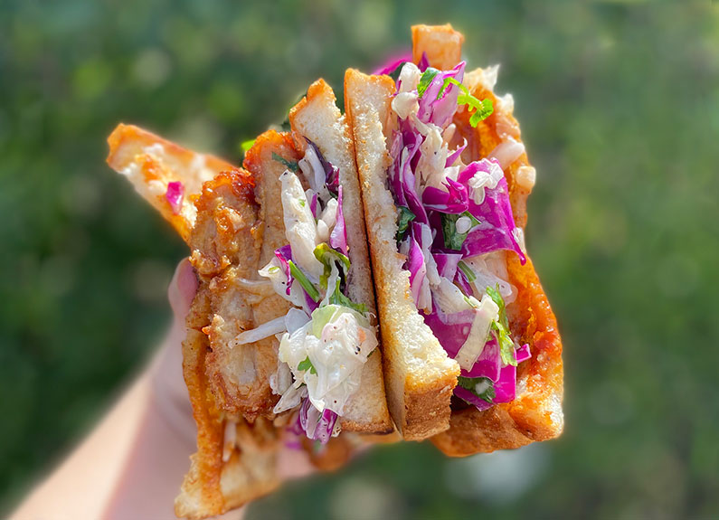 chicken katsu sandwich at sando shack