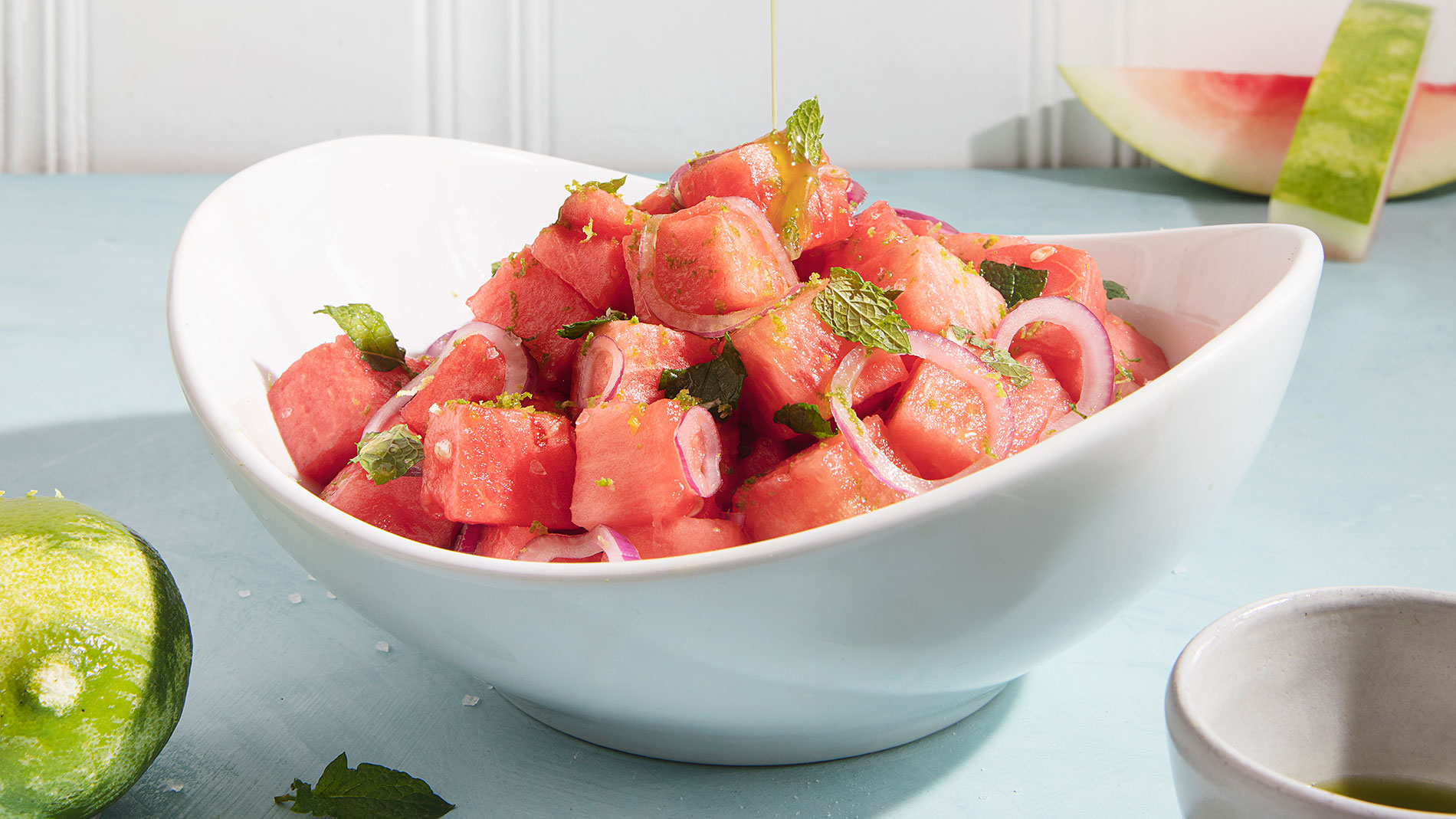 watermelon, red onion and mint salad recipe