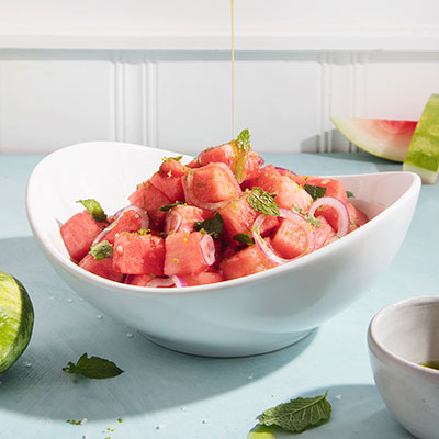 watermelon, red onion and mint salad recipe