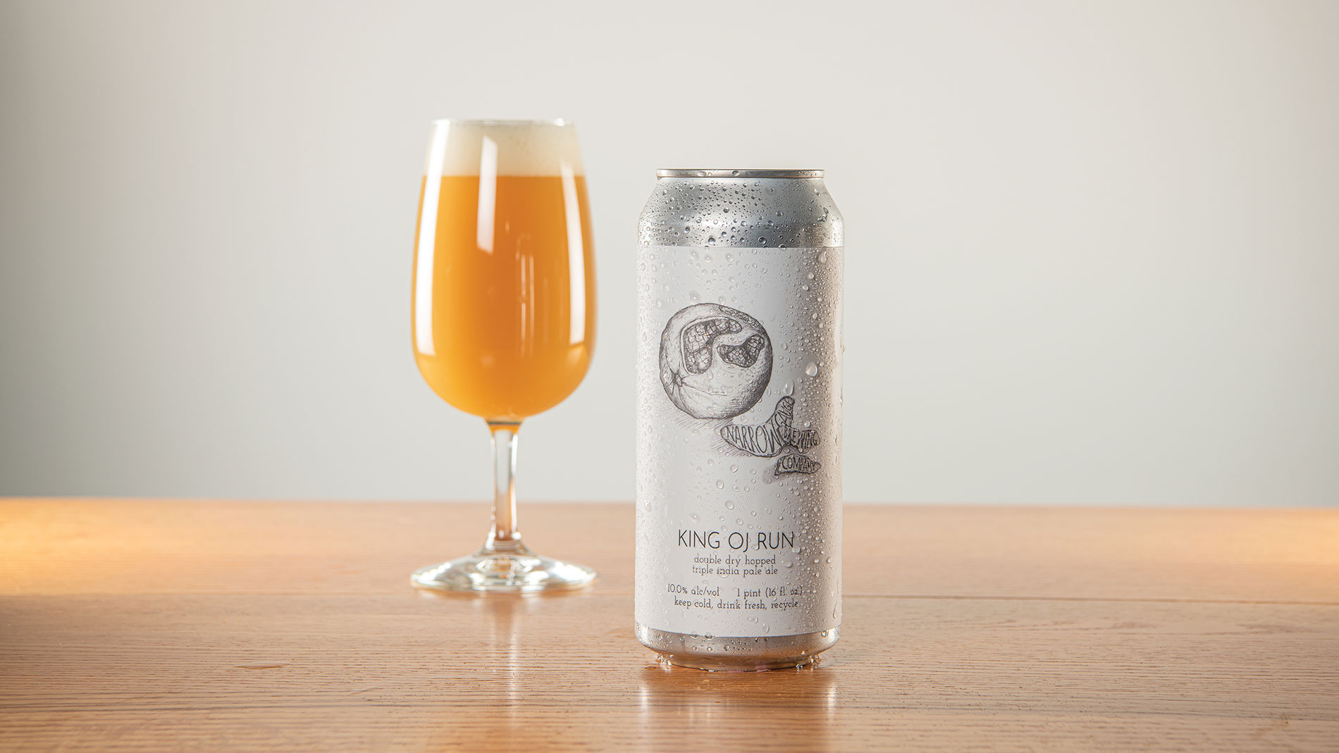 Drink this double dry-hopped triple IPA from Narrow Gauge Brewing Co.