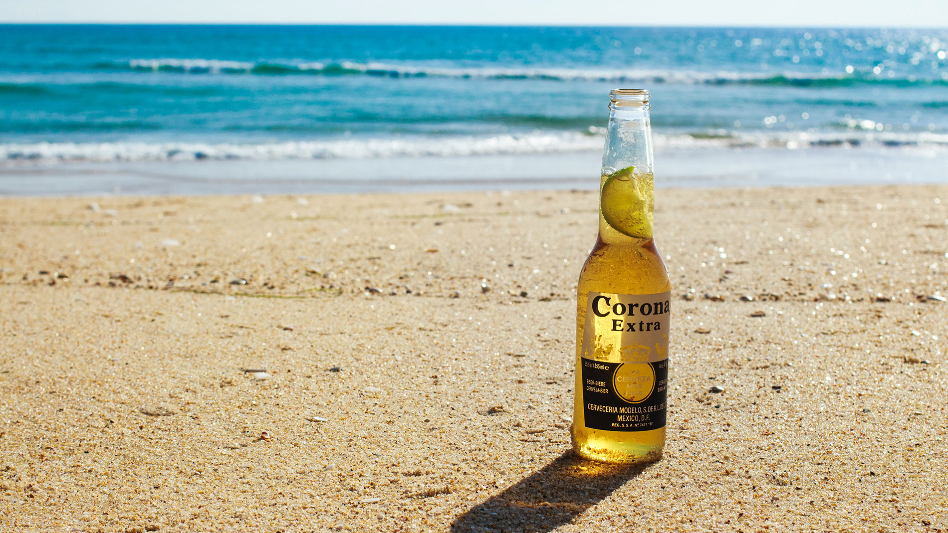 corona bottles can be crushed into sand