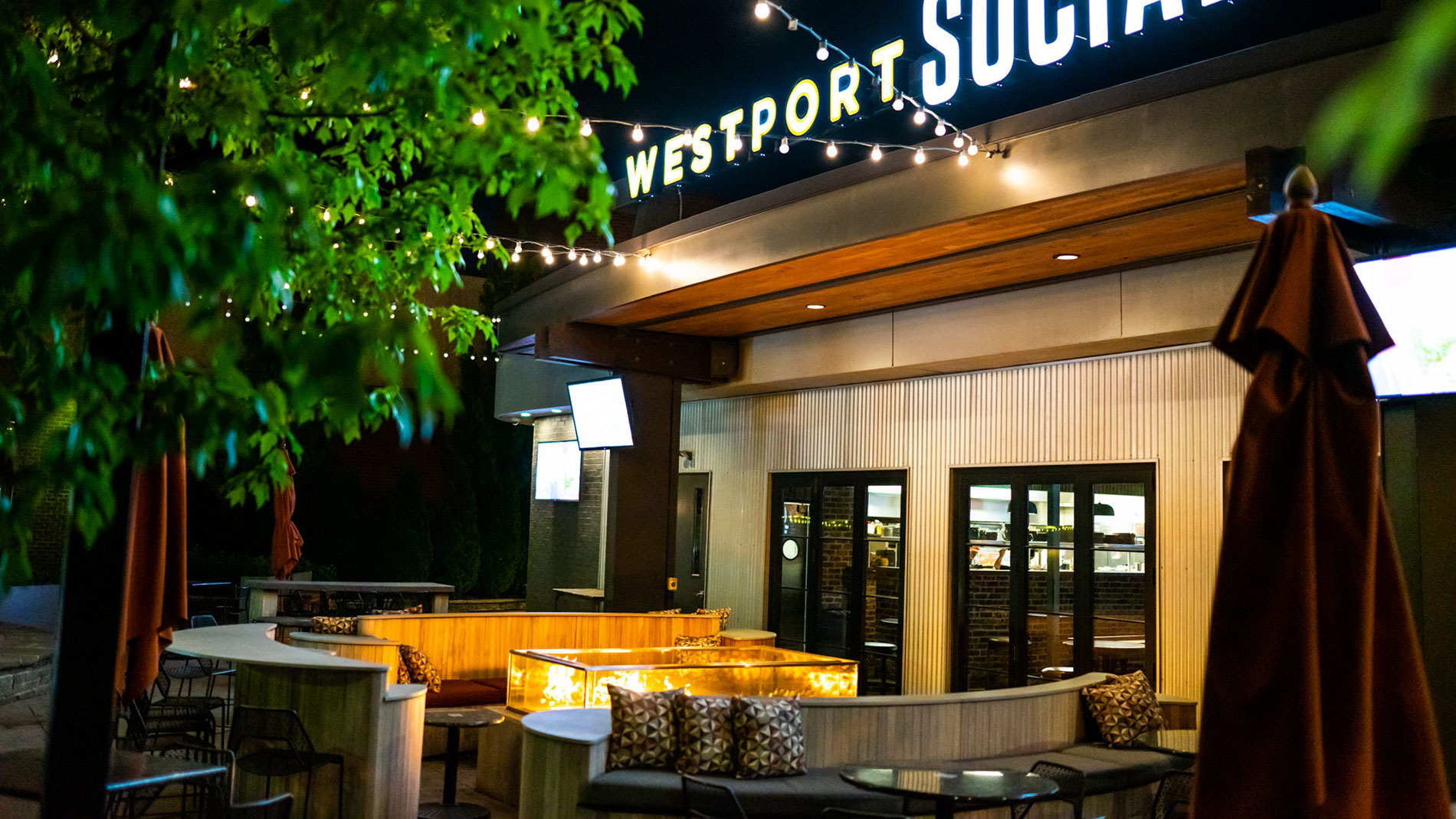 the patio at westport social in westport plaza