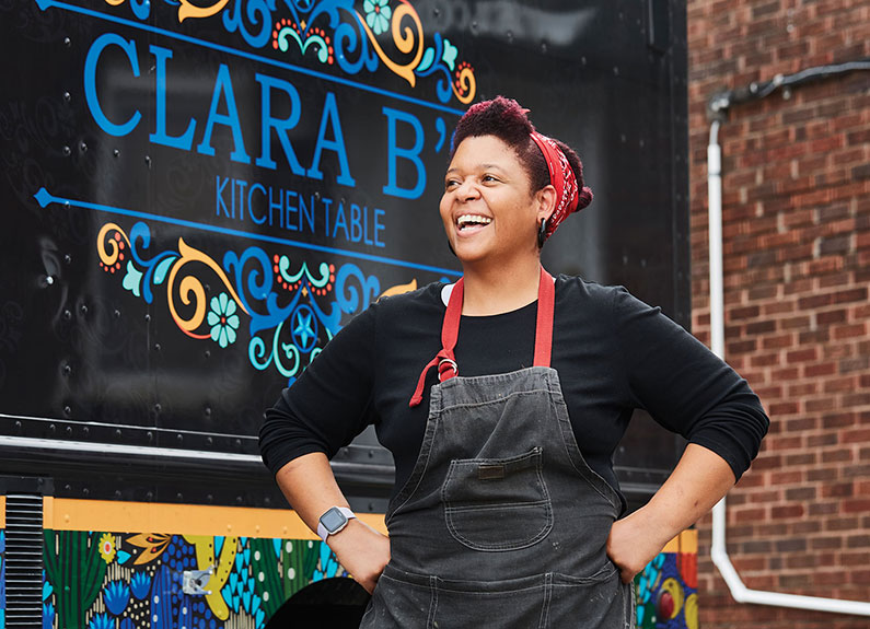 jodie ferguson, chef and owner of clara b's kitchen table