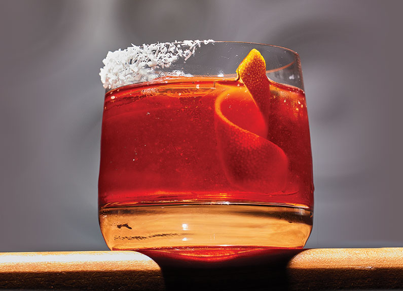 the tiki negroni at maryland house in the central west end