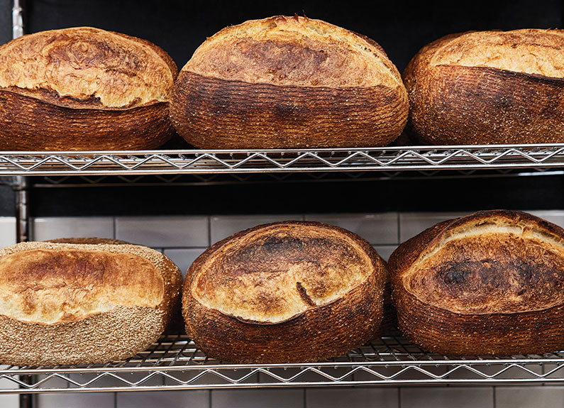 semolina and light & mild loaves at union loafers cafe and bread bakery in st. louis