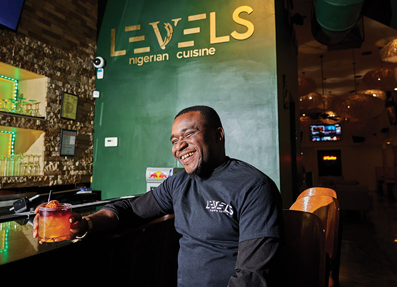 ono ikanone, co-owner of levels nigerian cuisine in downtown st. louis