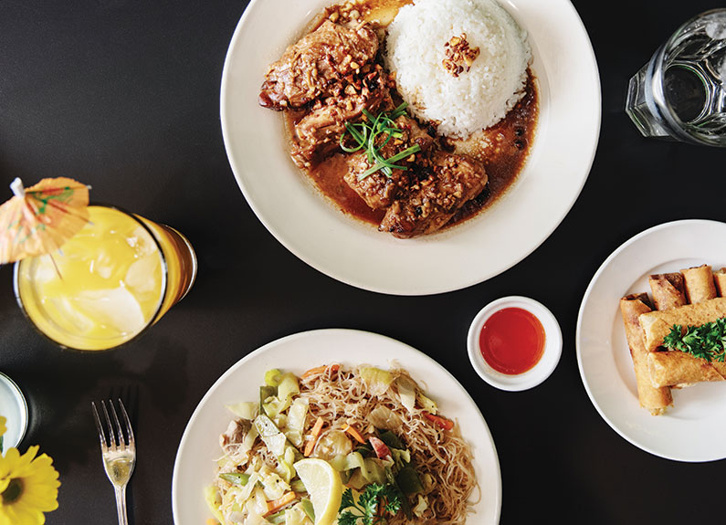 dishes from kain tayo in st. louis