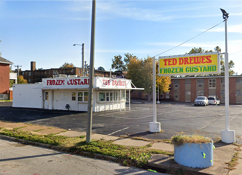 ted drewes frozen custard on south grand boulevard in st. louis, missouri