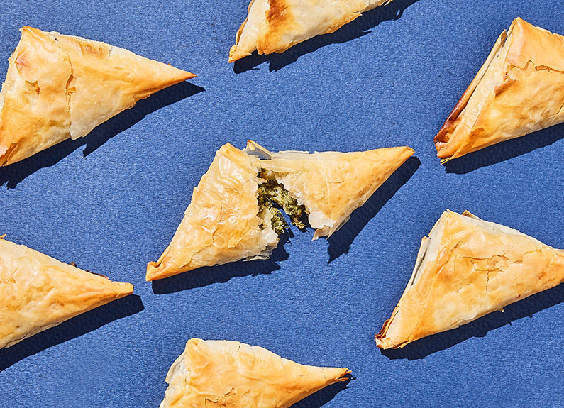 spinach pie from the gyro co.​ in st. louis